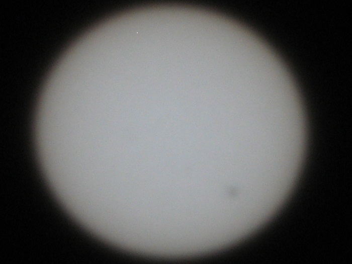 Transit of Venus with pinhole telescope